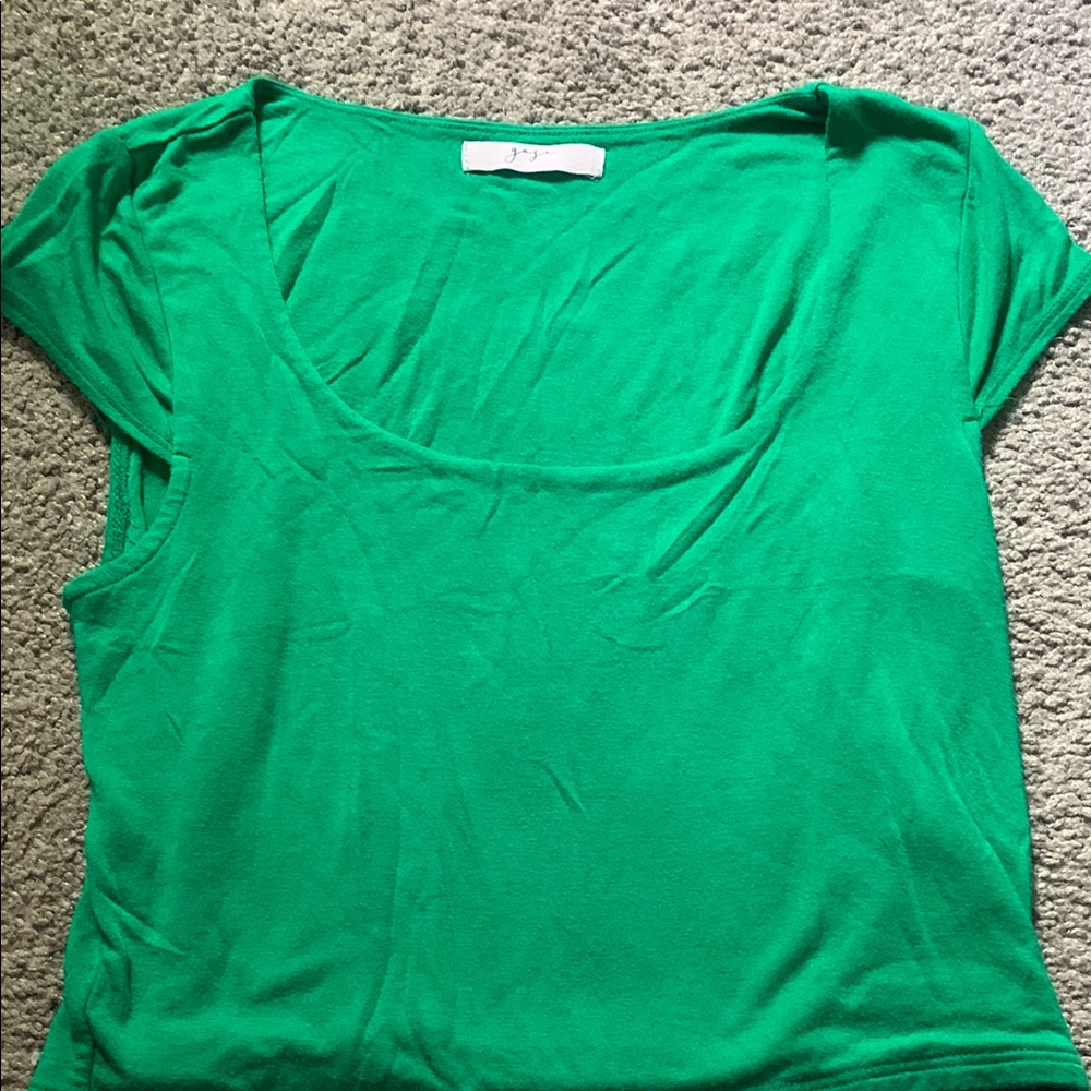 Gaze Green Fitted Short Sleeve T-Shirt